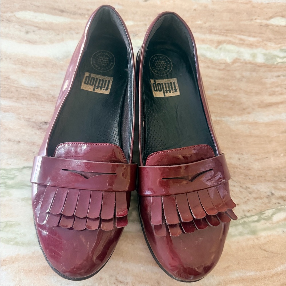 Women’s Fitflop loafers, size 7, garnet